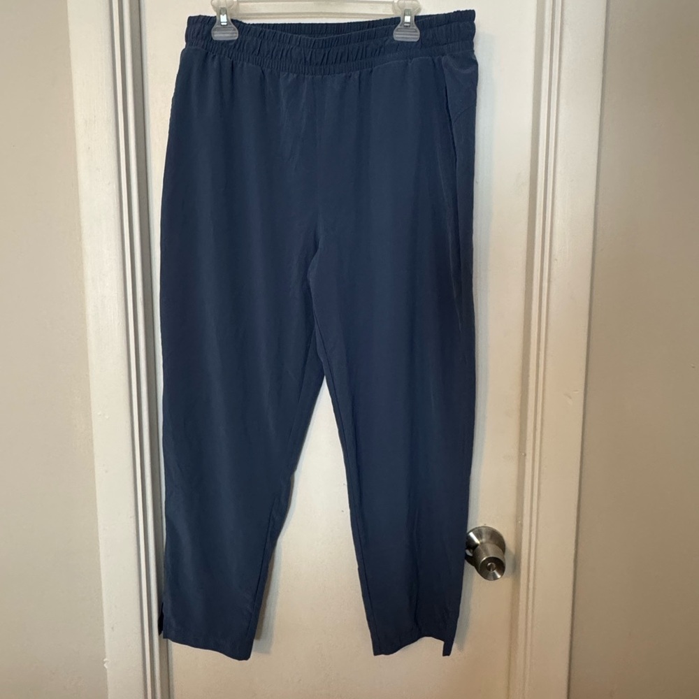 Zella Blue Joggers Elastic Waistband Soft Knit size XL